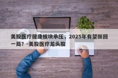 美股医疗健康板块承压，2025年有望扳回一局？-美股医疗龙头股