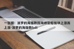 一张图：波罗的海指数因海岬型船板块上涨而上涨-波罗的海指数bdi