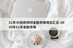 11月30日机构对金融市场观点汇总-2020年11月金融市场