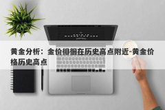 黄金分析：金价徘徊在历史高点附近-黄金价格历史高点